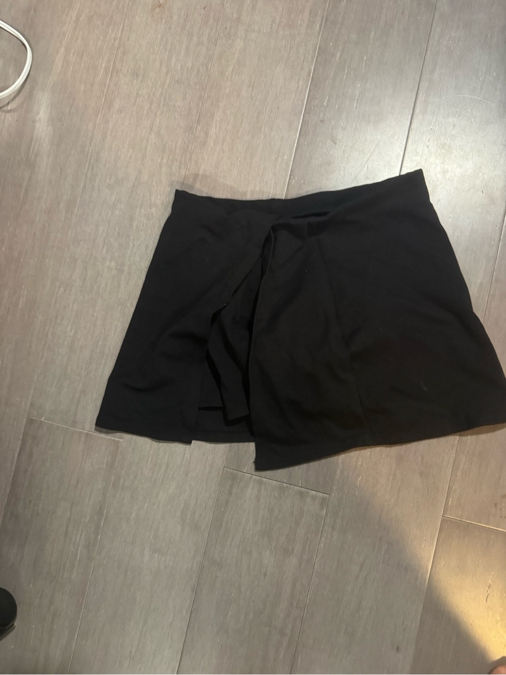 Fashion Nova Black Front slip Skort